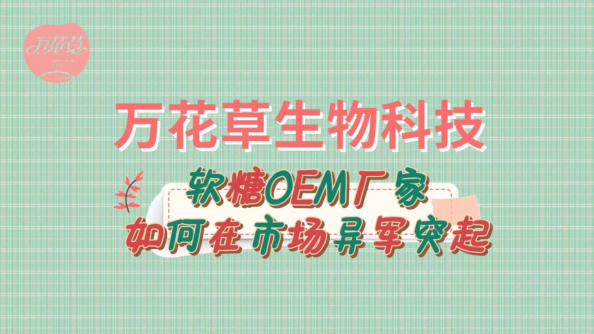 軟糖OEM代加工廠家如何在市場(chǎng)異軍突起？